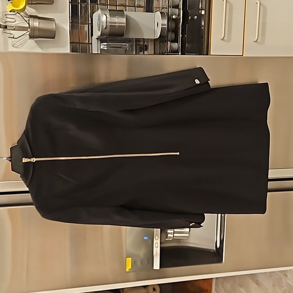 💕ANNE KLEIN💕 Double Breasted Tuxedo Blazer Dress ~ Black 12 - Picture 13 of 16